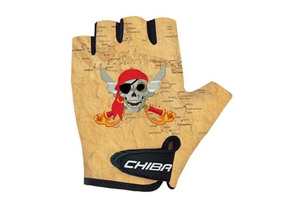 Cyklistické rukavice pre deti COOL Kids Pirat - S