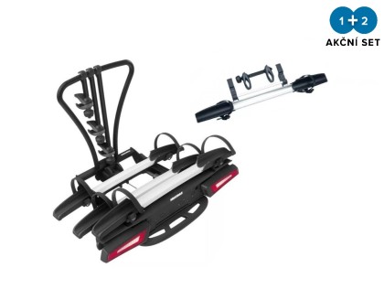 Nosič kol na tažné zařízení Yakima JustClick EVO 3 + adaptér na 4.kolo