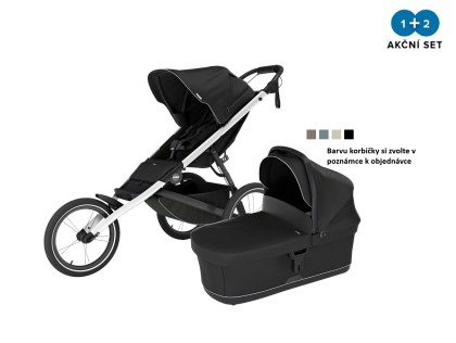 Thule Glide 3 Black - MB + hluboká korba (libovolná barva)