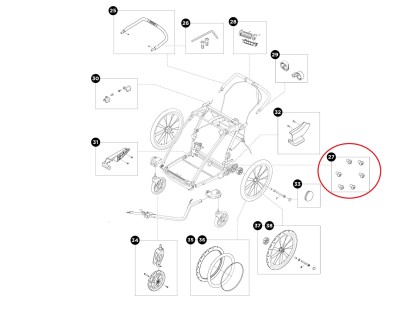 Náhled produktu - Thule Brake Bolt Thule Chariot Sport 55084