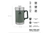 STANLEY Classic Stay Hot French press 1,4 l kladívková zelená